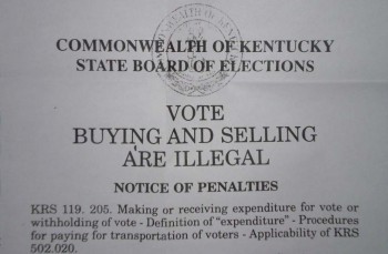 Rampant Kentucky Vote Buying Fraud Fueled By Organized Crime Drug Money