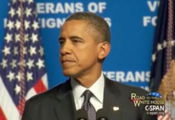 Obama Can't Find the Truth in Teleprompter When Speaking With Veterans