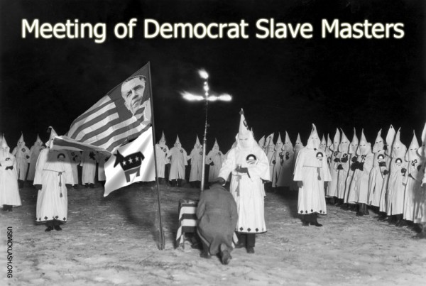 Meeting of New Democrat KKK Slave Masters