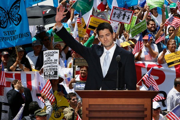 Paul Ryan Drops off Deep End Supporting Immigration Sham Bill - Loses Tea Party Support - Screws Chances For Higher Office