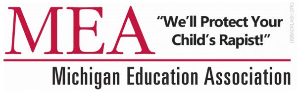 Liberal Michigan Education Association Union Tries to Protect Severance Pay of Convicted Child Rapist