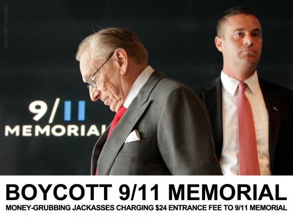 Money-Grubbing Joe Daniels Charging $24 Entrance Fee to Visit the 9/11 Memorial