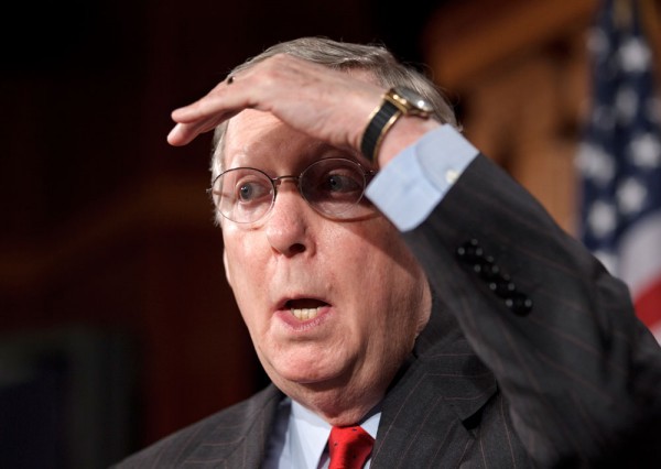 Useless Republican Senate Minority Leader Mitch McConnell Very Nervous About Re-Election - Attacks Tea Party