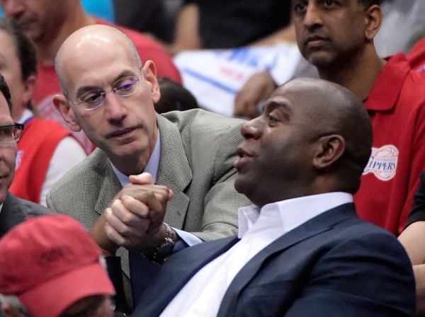 NBA Commissioner Adam Silver Starts Endgame With Sale of Clippers to Magic Johnson