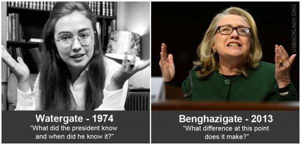 Hillary-Clinton-Watergate-1974-Benghazigate-2013