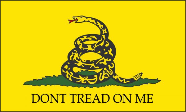 Brainless Fucks Try Banning Don't Tread On Me Gadsden Flag Used By the Tea Party 