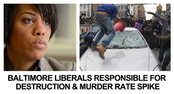 Liberal Run Baltimore Wants Federal Taxpayers to Bail Them Out With Over $20 Million After Mayor Rawlings-Blake Allows Thugs to Destroy City