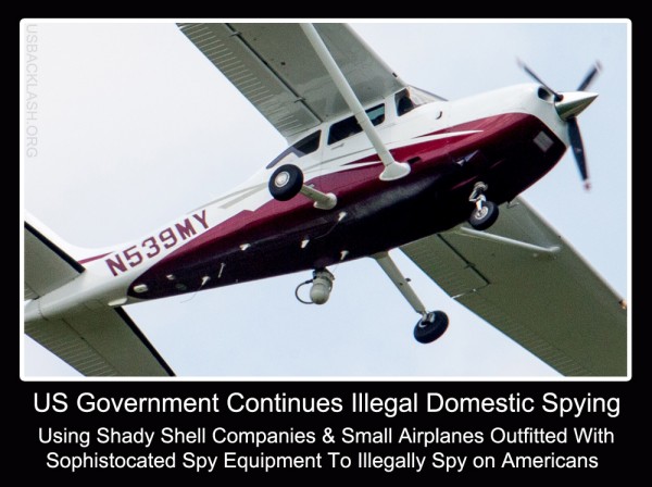 FBI Using Secret Shell Companies To Cover Up Continued Warrantless Surveillance of American Citizens Using Small Aircraft Outfitted With Cellphone Scanners & Video Equipment