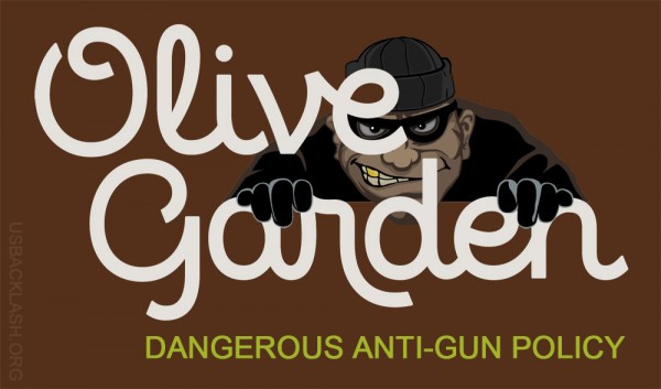 Brainless Anti-Gun Nuts at Olive Garden Kick Out Uniformed Police Officer For Having Holstered Firearm
