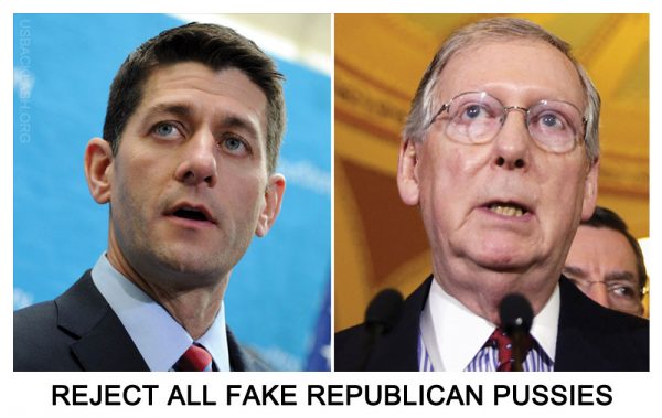 Fake Republican Pussies Paul Ryan and Mitch McConnell To Force Americans To Fund Unlimited Obama Refugee Resettlement Program 