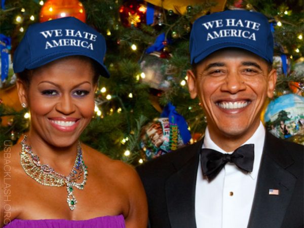 Obama & Democrats Copy Trump Hats - Should Say "WE HATE AMERICA"