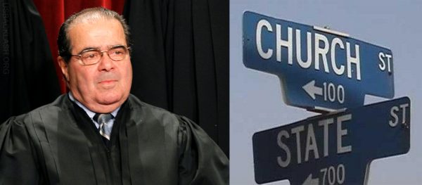 Justice Scalia Says "No Place" In Constitution that Bans God in Government & Public Spaces