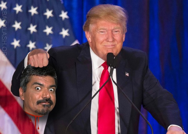 Washed Up So-Called "Comedian" Libtard George Lopez Tweets Image of El Chapo Holding Trump's Severed Head