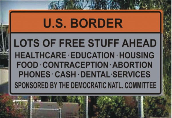 Obama-Democrats-US-Border-Sign