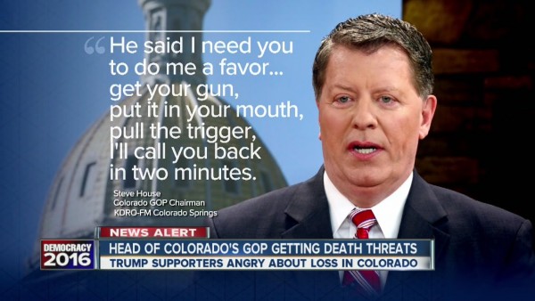 Corrupt Colorado GOP Chairman Steve House Whines & Cries About Backlash Over Stolen Delegate Scandal
