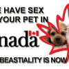 Canada’s Weirdo Animal-Fucking Supreme Court Legalizes Bestiality & Oral Sex With Pets