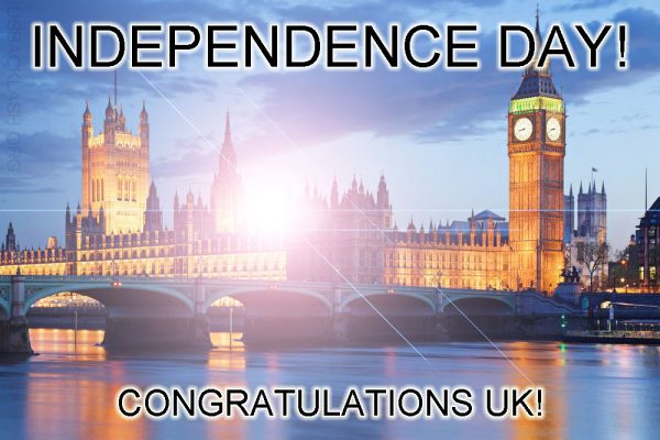 Independence Day In UK! Congratulations!!