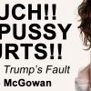 Disgusting Brainless Libtard Skank Rose McGowan Says Trump Makes Her Pussy Hurt