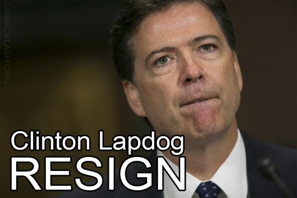 Corrupt Clinton Lapdog FBI Director James Comey Must Resign After Aiding in Clinton Coverup
