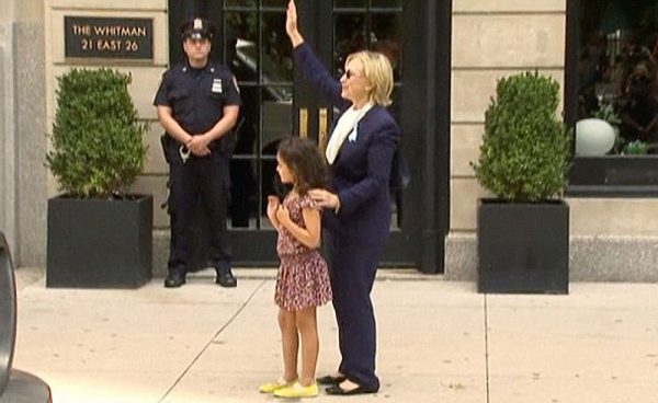 IF Hillary Clinton Actually Has Pneumonia She Endangered Planted Young Girl For Political Photo Op