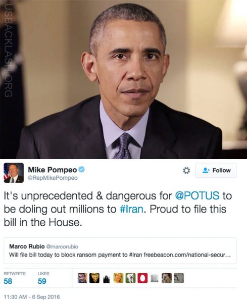 Obama's Brainless $1.7 Billion Ransom Payment To Iran Made With 100% Cash