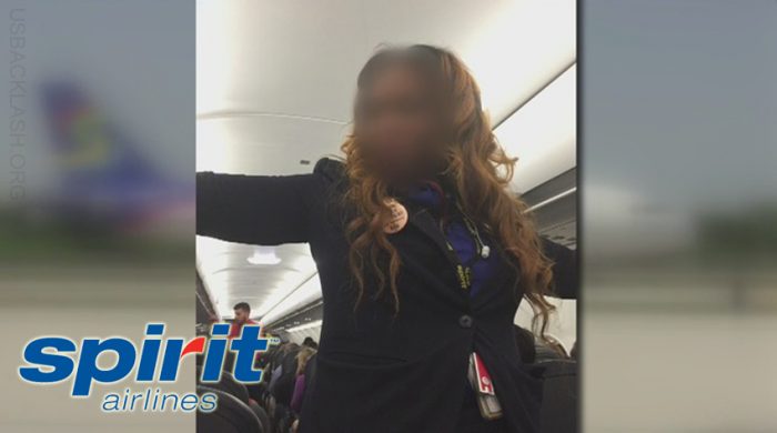Racist Spirit Airlines Flight Attendant Removes Passenger After Comment About "Black Lives Matter" Button on Uniform