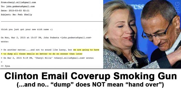 SMOKING GUN: Hillary Clinton Pupetmaster John Podesta Suggested Deleting Emails The Same Day Illegal Server Was Revealed