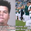 Racist Oakland A’s Catcher Bruce Maxwell Arrested For Aggravated Assault with Deadly Weapon Against Food Delivery Driver