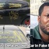 Fake Hate Crime Exposed: Black Dickhead Dauntarius Williams Admits to Painting Racist Graffiti On His Own Car