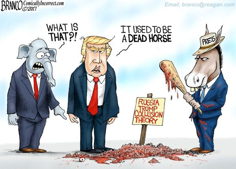 democrats-fake-news-media-beat-fake-trump-russia-collusion-lie-dead-horse-beyond-recognition-cartoon.jpg