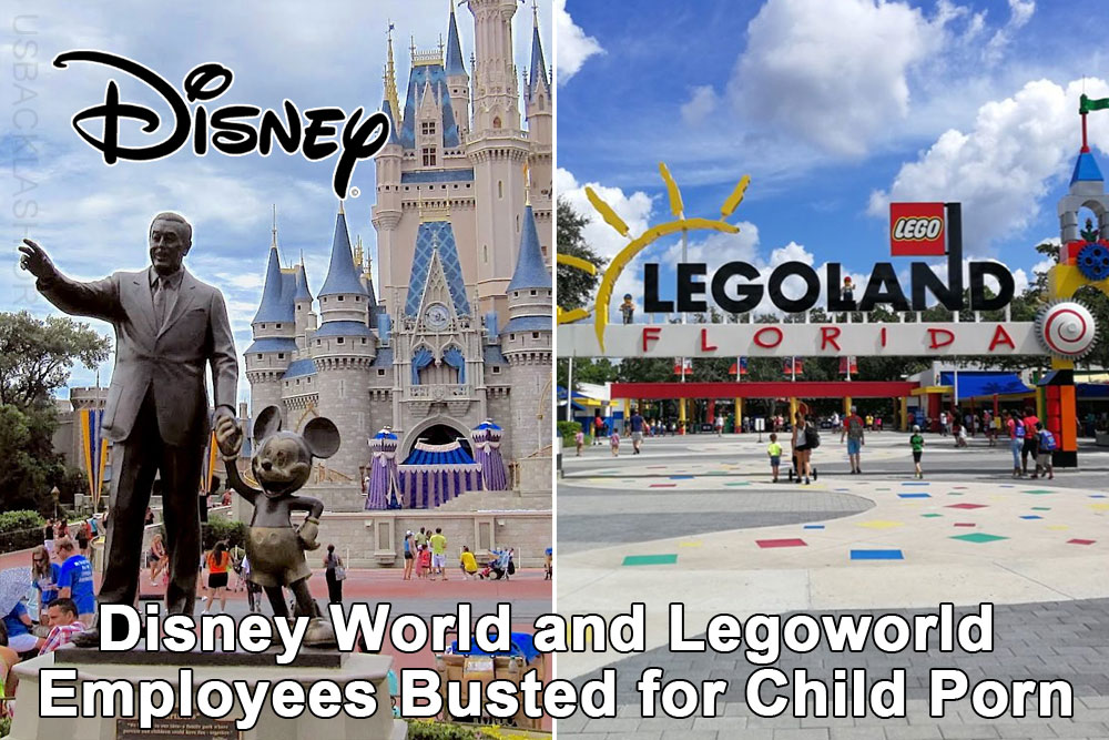 Disney World Porn - SICK! Disney World and Legoworld Employees Busted for ...