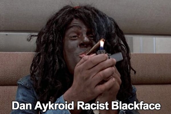 racist-dan-aykroid-blackface