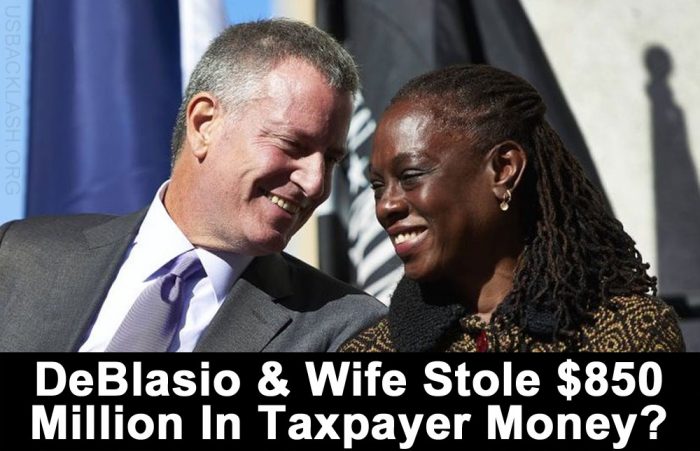 Wife of Corrupt NY Mayor Bill de Blasio Makes $850 Million of Taxpayer Money Go POOF - Now Nowhere to Be Found