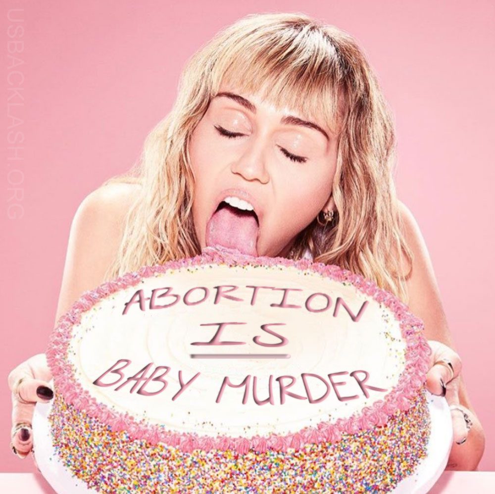 Stupid Disgusting Infested Skank Whore Miley Cyrus Won’t Get Pregnant Because of Climate Change Lies